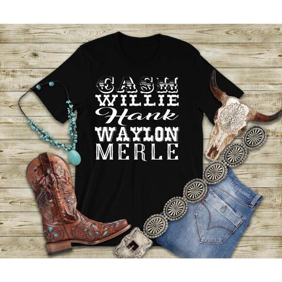 Other - Cash Willie Hank Waylon Merle Country Legends Unisex T Shirt